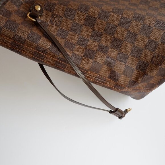 Authentic Preowned Louis Vuitton Damier Ebene Neverfull MM - Picture 14 of 16